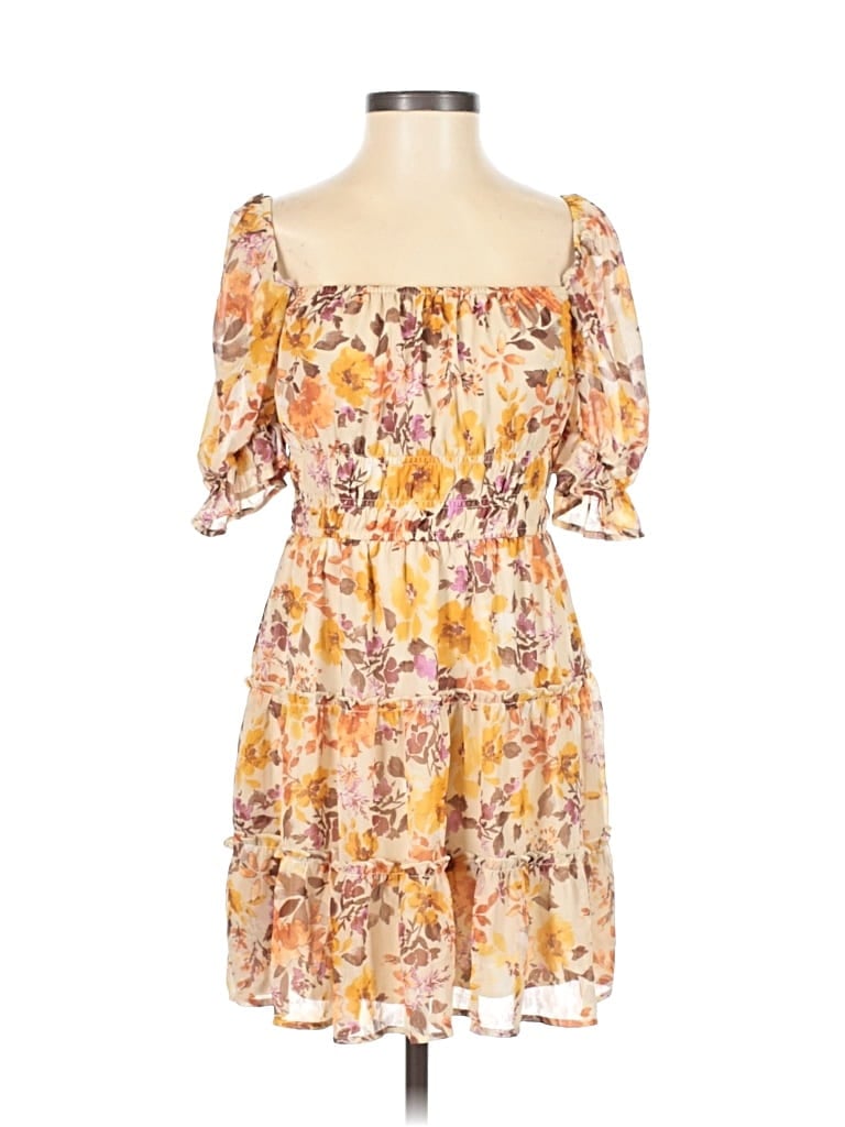 Pre-owned Jun & Ivy Casual Dress In Orange