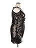 Bebe Metallic Silver Gold Cocktail Dress Size XL - photo 4