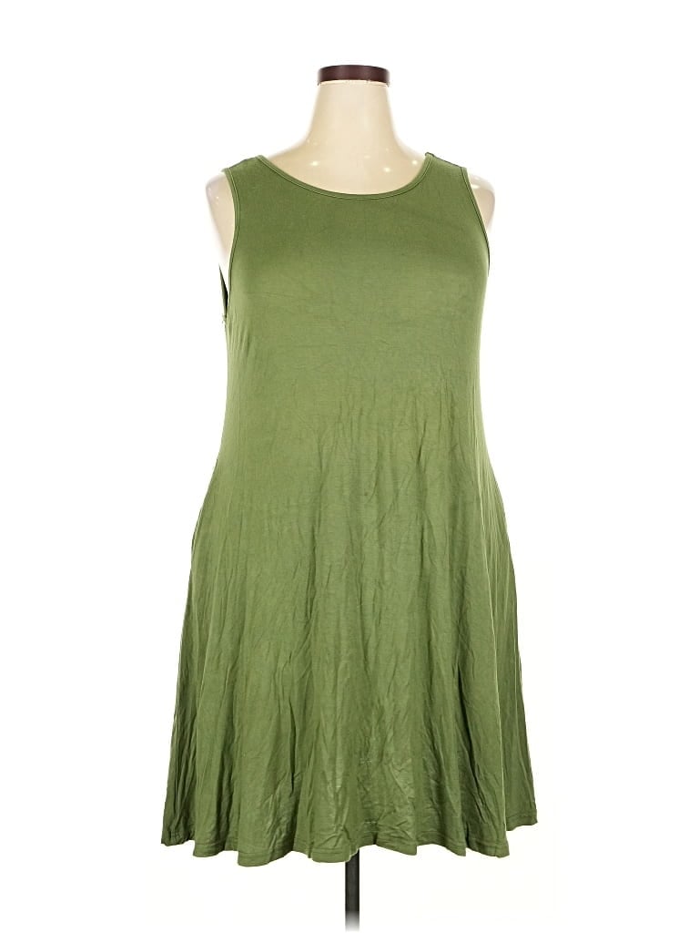 Pre-owned Unbranded Casual Dress In Green