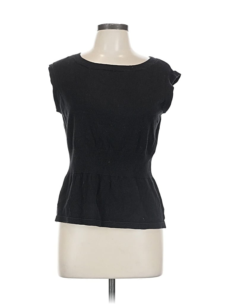 Pre-owned Ann Taylor Factory Sweater Vest In Black