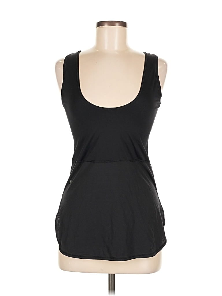 Pre-owned Lululemon Athletica Tank Top Black Strapless Neckline Tops