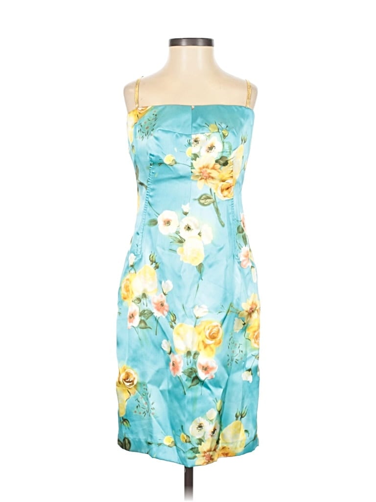 Pre-owned Hugo Buscati Collection Cocktail Dress In Blue