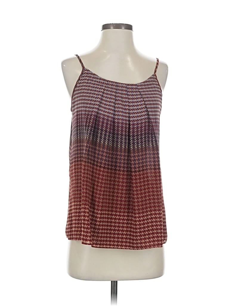 CABI Pre-owned Sleeveless Blouse In Burgundy