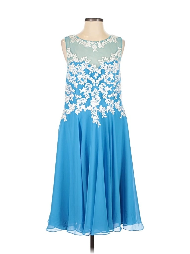 Pre-owned Azazie Cocktail Dress In Blue