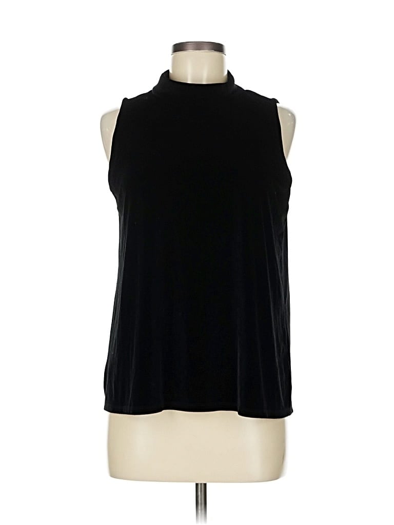 Pre-owned Ann Taylor Loft Sleeveless Blouse In Black