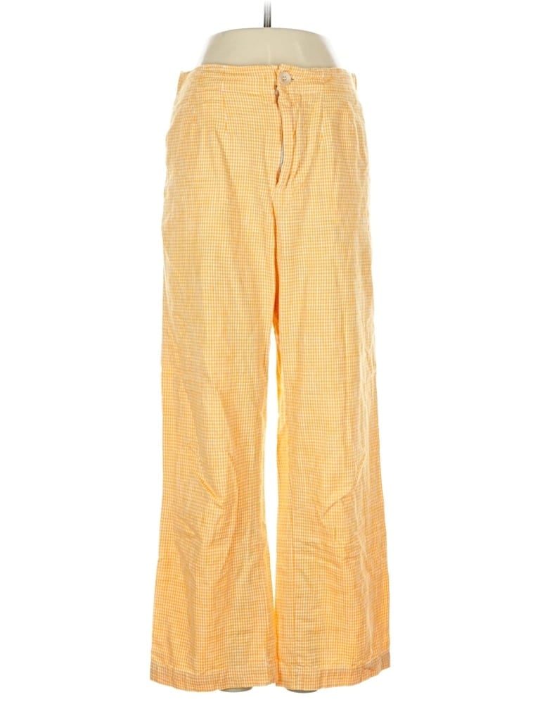Pre-owned Free People Casual Pants In Yellow