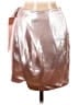 Ladaire 100% Polyester Metallic Silver Faux Leather Skirt Size S - photo 1