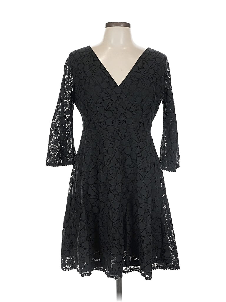 Pre-owned Suzanne Betro Cocktail Dress In Black