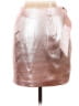 Ladaire 100% Polyester Metallic Silver Faux Leather Skirt Size S - photo 2