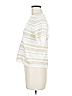 Studio 19 Stripes Ivory Short Sleeve T-Shirt Size M - photo 5