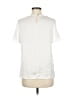 Next 100% Polyester White Short Sleeve Top Size 8 - photo 2