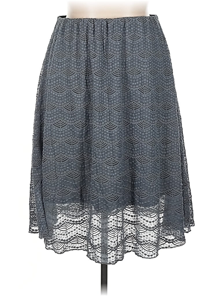 Pre-owned Lularoe Casual Skirt In Gray