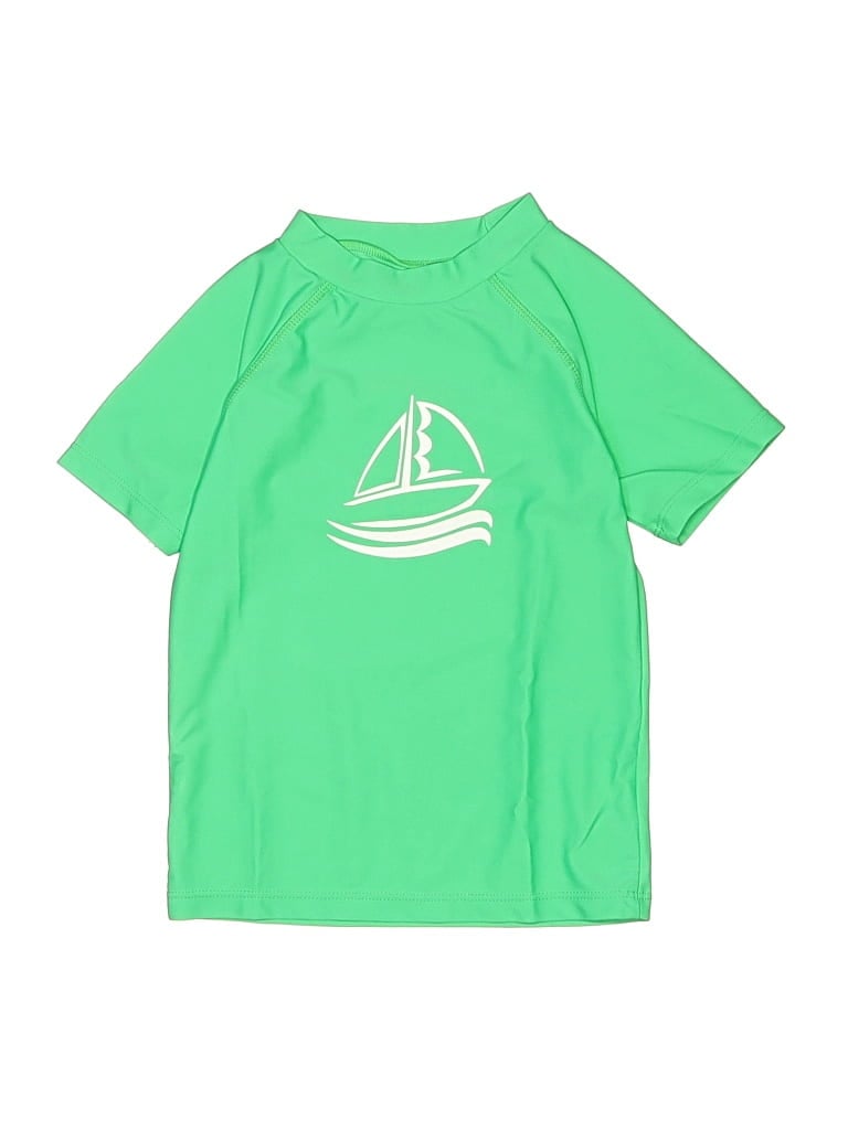 Pre-owned Assorted Brands Kids' Rash Guard In Green