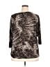 Seven7 Silver Brown 3/4 Sleeve Top Size 14 - photo 2