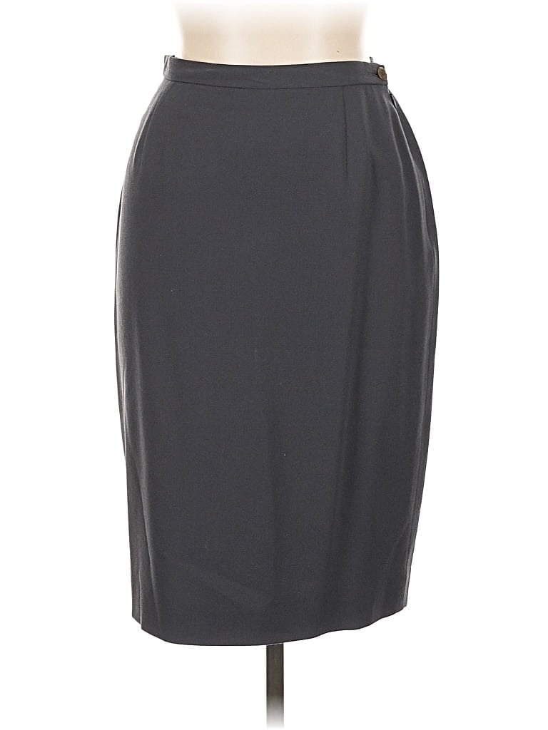 Pre-owned Giorgio Armani Formal Skirt In Gray