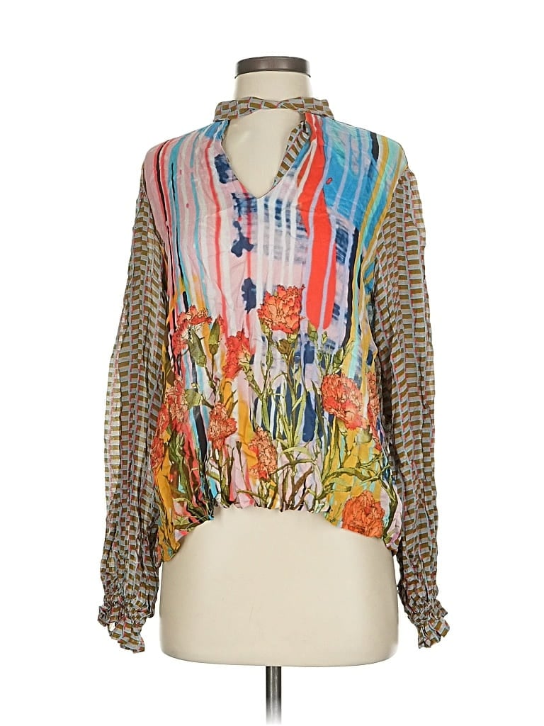 CONDITIONS APPLY Pre-owned Long Sleeve Blouse In Green