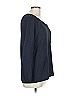 Ann Taylor LOFT Blue Long Sleeve Blouse Size L - photo 4