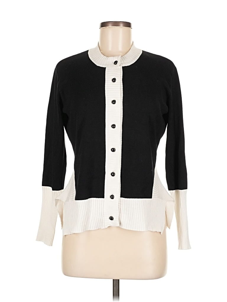 Pre-owned Assorted Brands Cardigan Sweater In Black