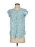 Joie 100% Silk Teal Short Sleeve Silk Top Size XS - photo 1