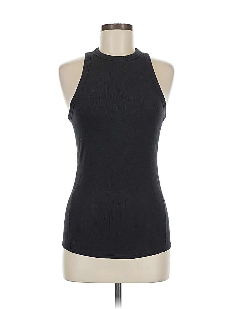 Pre-owned Lululemon Athletica Tank Top Black Halter Neckline Tops