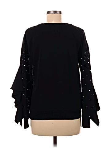 Scripted Long Sleeve Blouse (view 2)