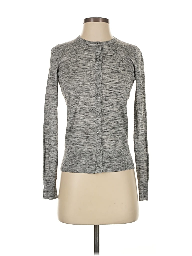Pre-owned Ann Taylor Factory Cardigan Sweater In Gray