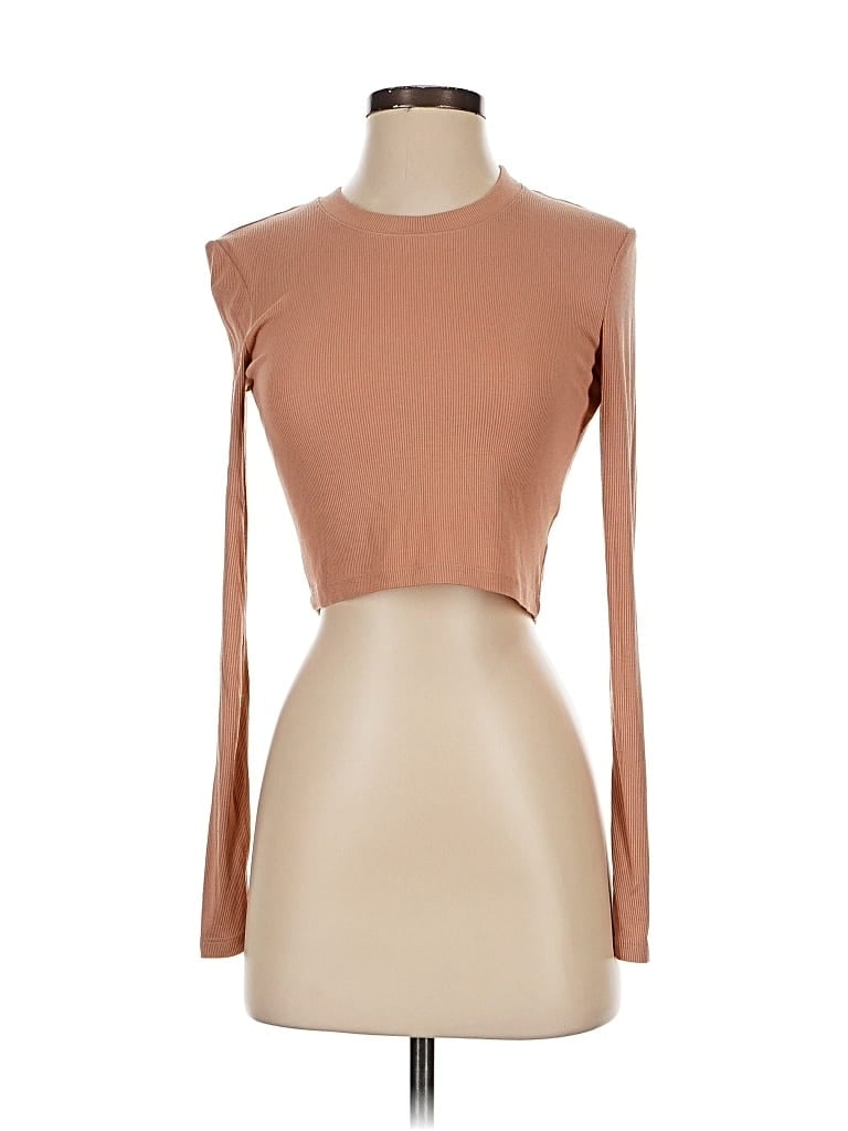 Pre-owned Torn By Ronny Kobo Long Sleeve T-shirt In Brown