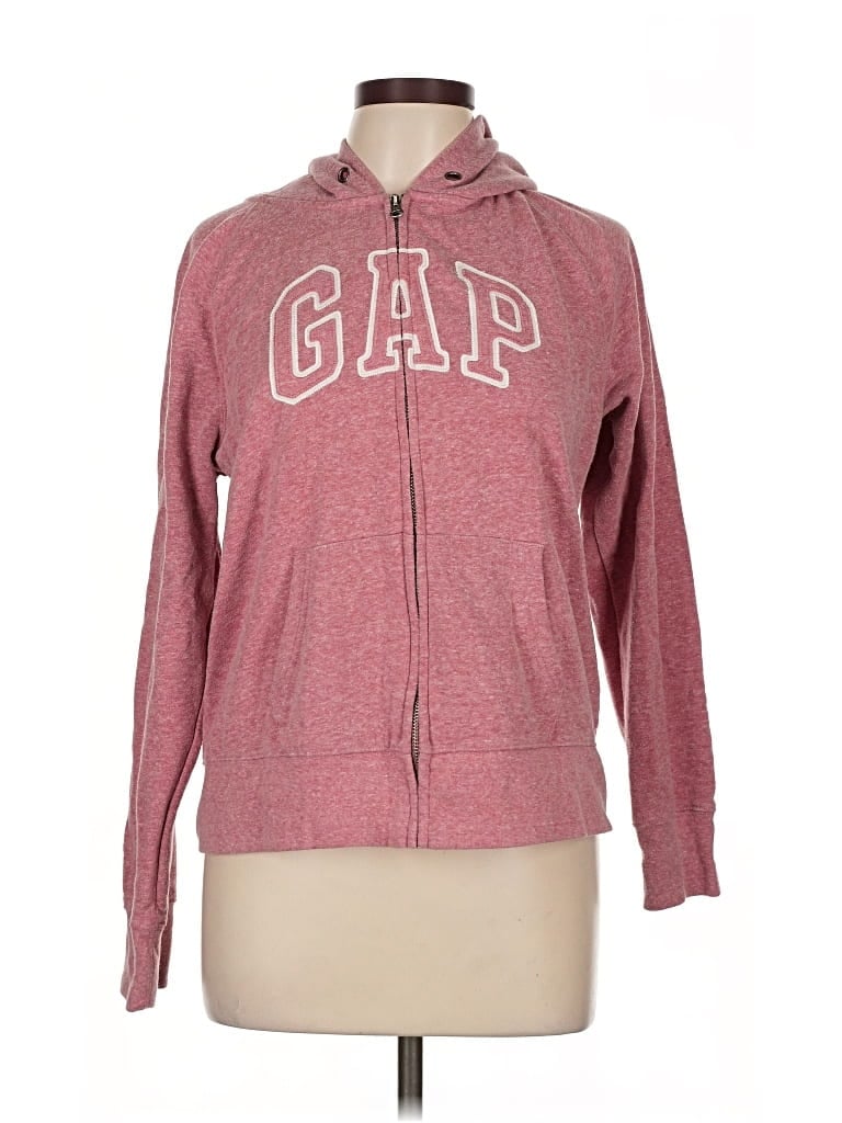 Pre-owned Gap Outlet Zip Up Hoodie In Pink