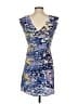Tibi 100% Silk Print Blue Cocktail Dress Size 0 - photo 2