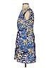 Tibi 100% Silk Print Blue Cocktail Dress Size 0 - photo 5