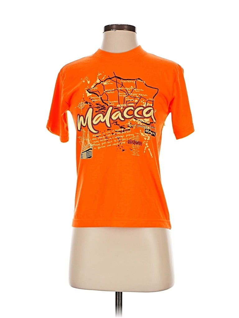 Pre-owned Assorted Brands Short Sleeve T-shirt In Orange