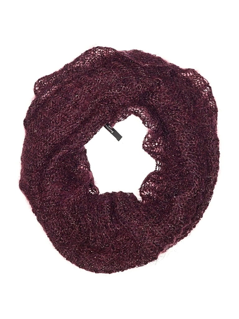 Pre-owned Assorted Brands Scarf In Burgundy