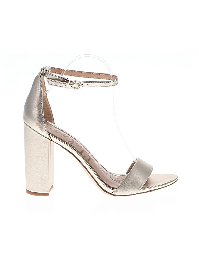 Pre-owned Sam Edelman Heels In Gold