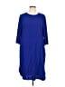 RODEBJER 100% Viscose Solid Blue Casual Dress Size L - photo 1