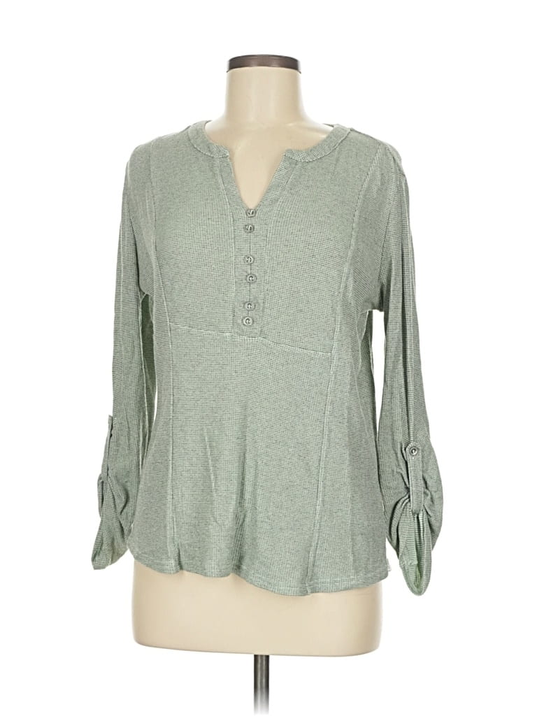 Pre-owned Jane And Delancey Long Sleeve Blouse In Gray