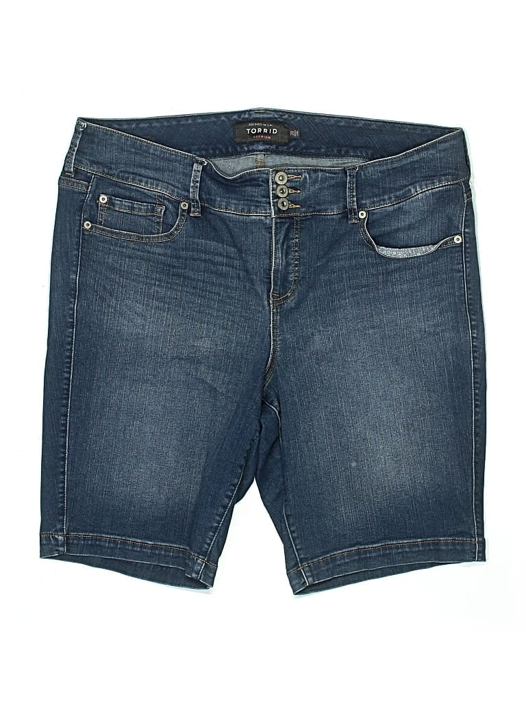 Pre-owned Torrid Denim Shorts In Blue