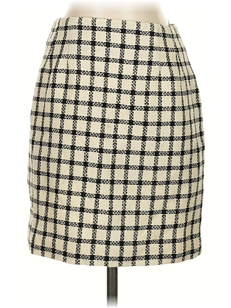 Pre-owned Kgr Wool Skirt In White