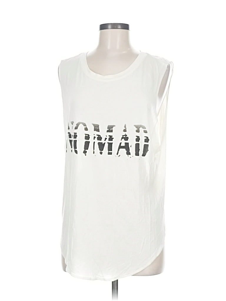 Pre-owned Haute Hippie Sleeveless T-shirt In White