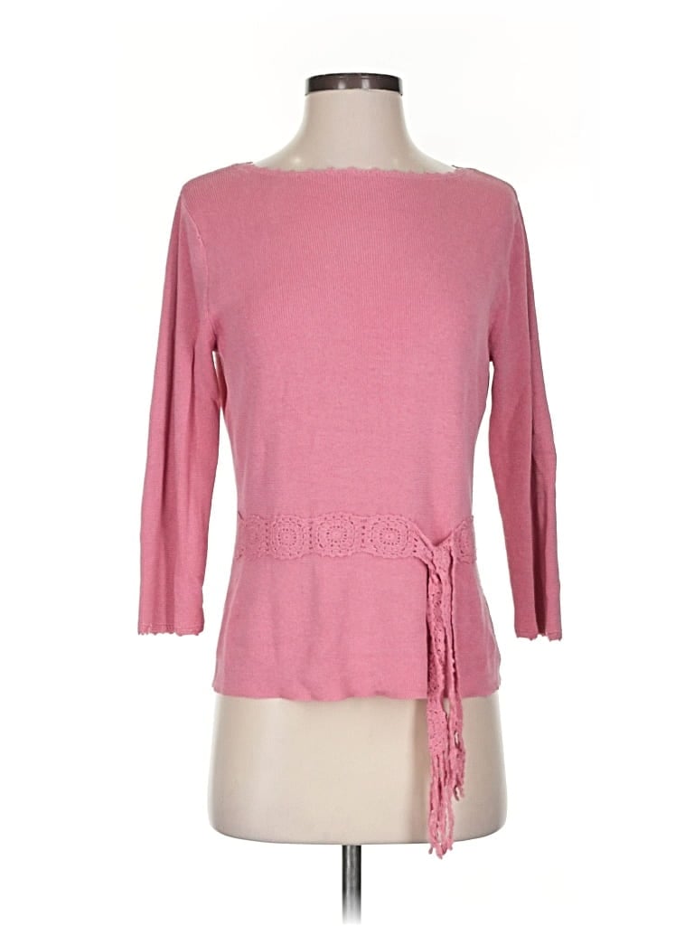 Pre-owned Sag Harbor Cardigan Sweater In Pink