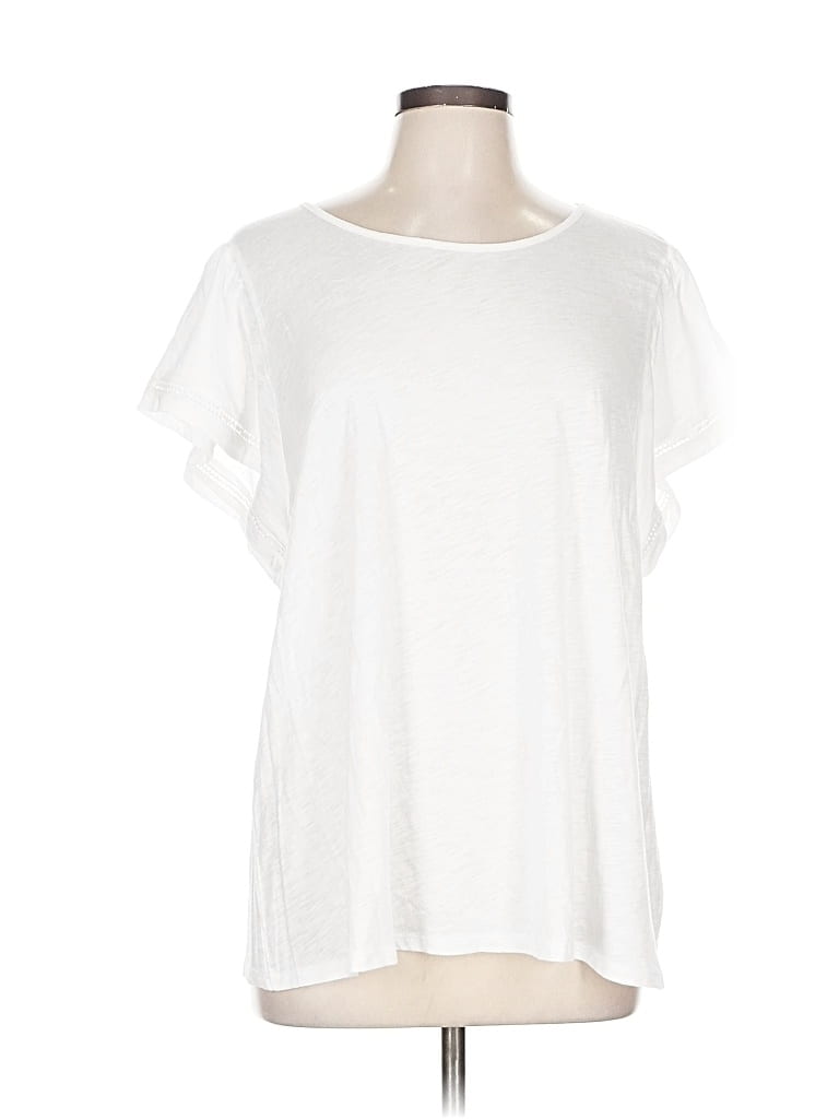 Pre-owned Gibson Short Sleeve T-shirt In White