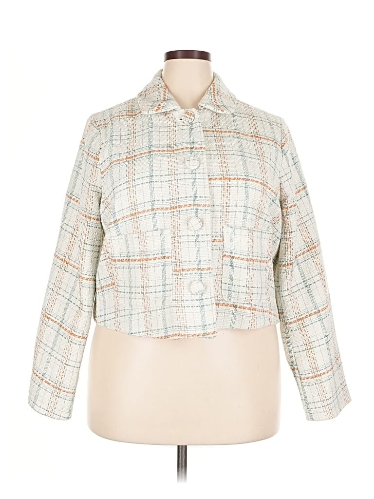 Pre-owned Lc Lauren Conrad Jacket In White