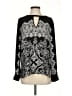 BCBGMAXAZRIA 100% Polyester Black Long Sleeve Blouse Size S - photo 1