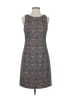 Jessica Simpson 100% Polyester Chevron-herringbone Gray Cocktail Dress Size 4 - photo 1