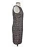 Jessica Simpson 100% Polyester Chevron-herringbone Gray Cocktail Dress Size 4 - photo 4
