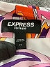 Express 100% Polyester Print Orange Long Sleeve Blouse Size XS - photo 7