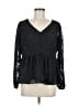 Torrid 100% Polyester Black Long Sleeve Blouse Size Med Plus (00) - photo 1
