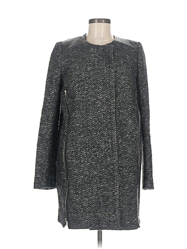 Pre-owned Maje Coat In Gray