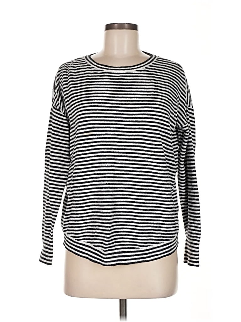 Pre-owned Ann Taylor Loft Pullover Sweater In Black