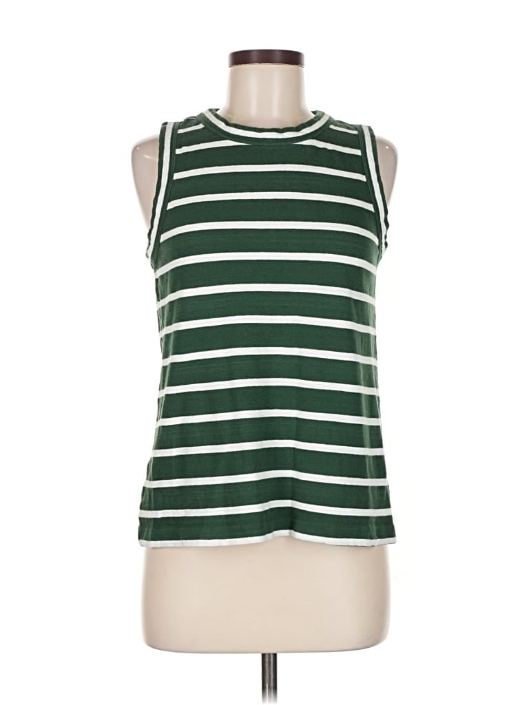 Pre-owned Ann Taylor Loft Sleeveless T-shirt In Green