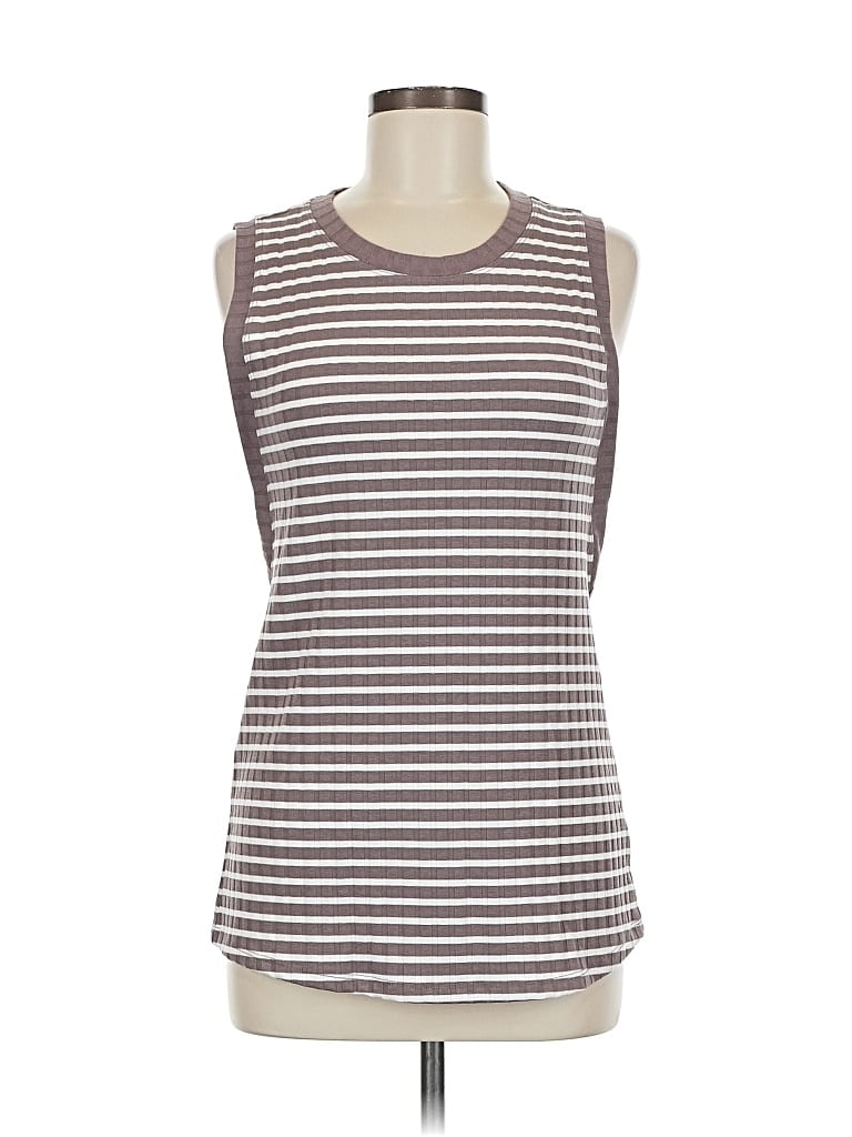 Pre-owned Maurices Sleeveless Top Gray Crew Neck Tops